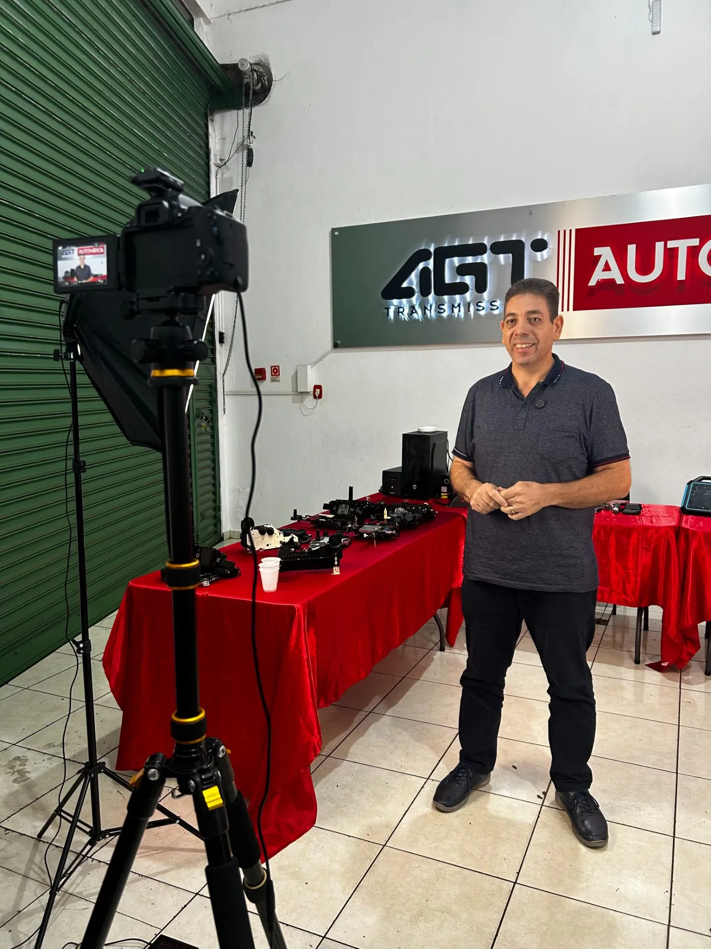 Gravação de conteúdo na AGT